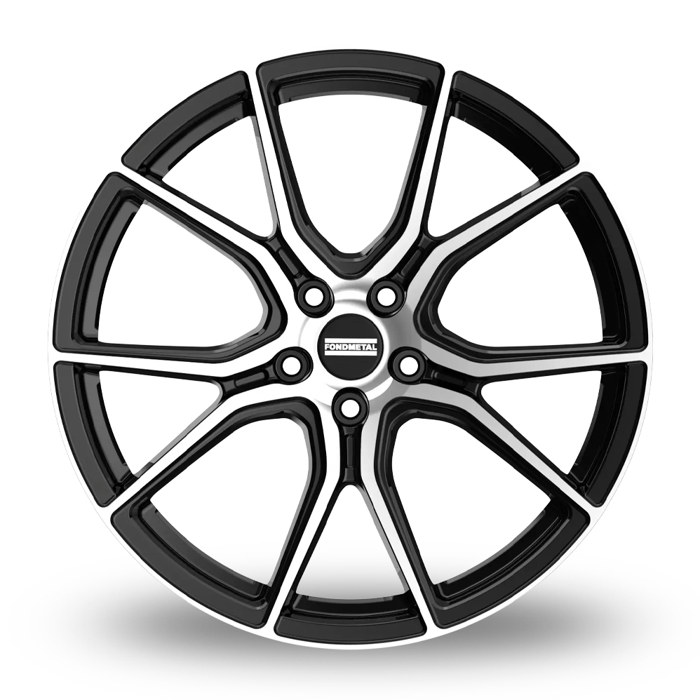 20" Fondmetal STC45 Gloss Black Machined Alloy Wheels