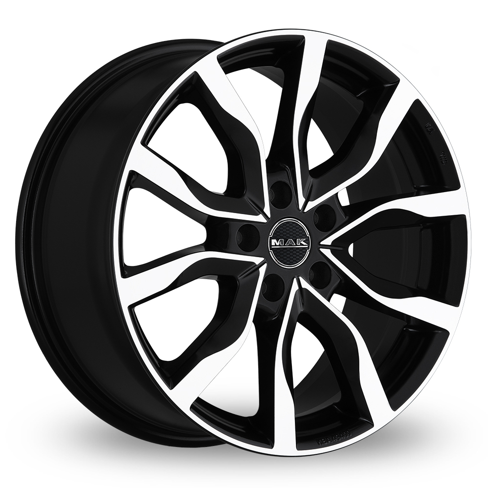 19" MAK Highlands Black Mirror Alloy Wheels