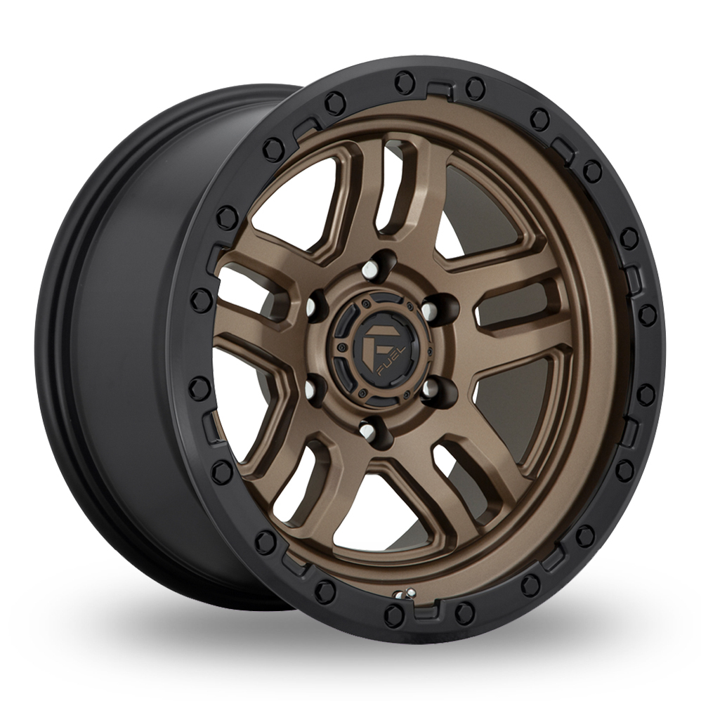 17" Fuel Off-Road D702 Ammo (USA Warehouse) Matt Bronze Black Bead Ring Alloy Wheels