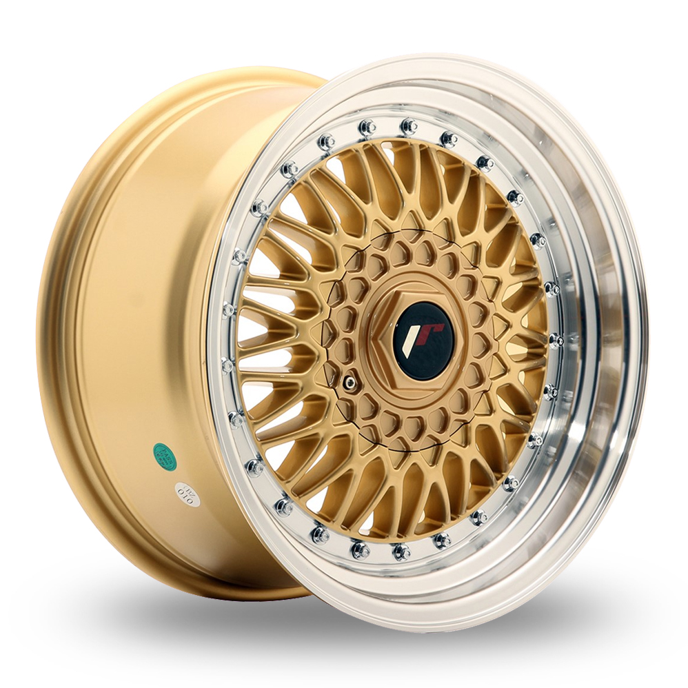 Japan Racing JR9 (8x16) (Custom Fitment) Gold Machined Lip Alloy Wheels