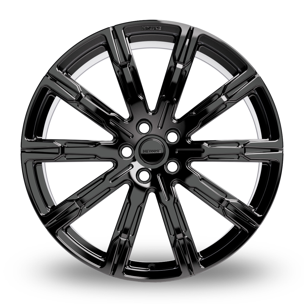 23" Hawke Saker III (FORGED) Gloss Black Alloy Wheels
