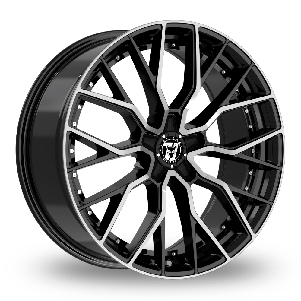 Wolfrace 71 Munich GTR Gloss Raven Black Polished Alloy Wheels