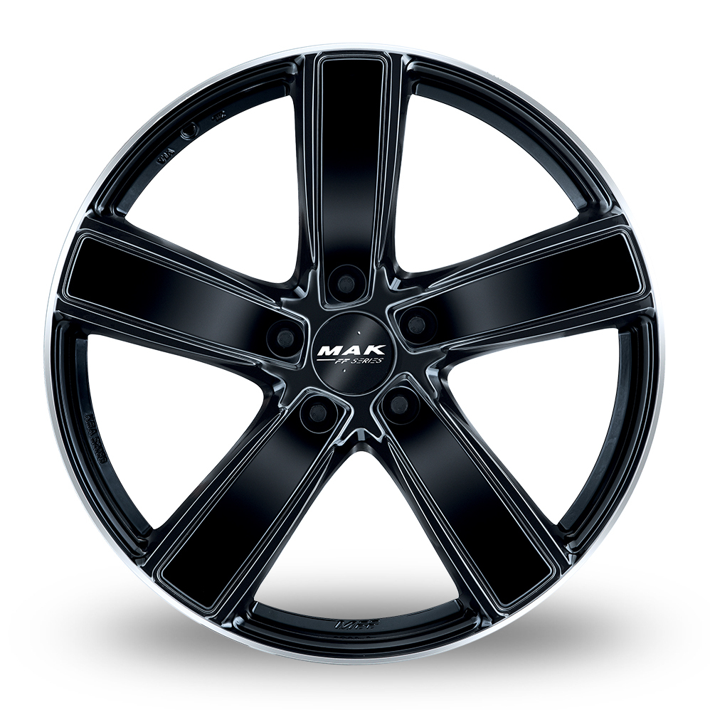 21" MAK Turismo-FF Gloss Black Mirror Ring Alloy Wheels