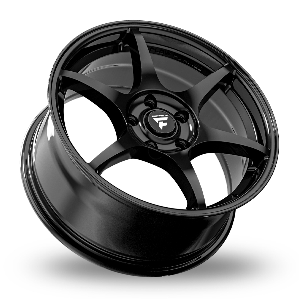 18" Fondmetal FS364 Fittipaldi Gloss Black Alloy Wheels