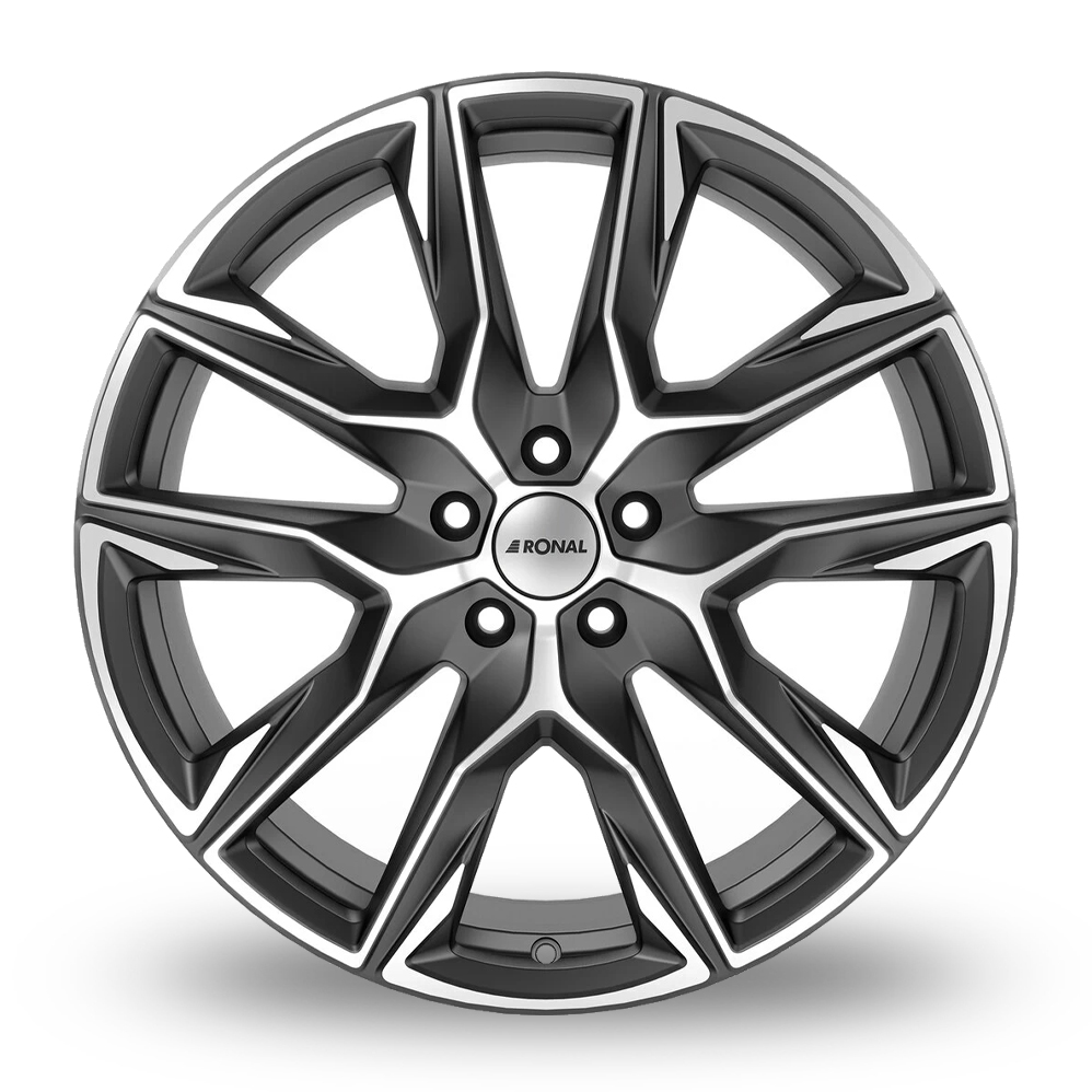 20" Ronal R71 Orbit Matt Grey Polished Alloy Wheels
