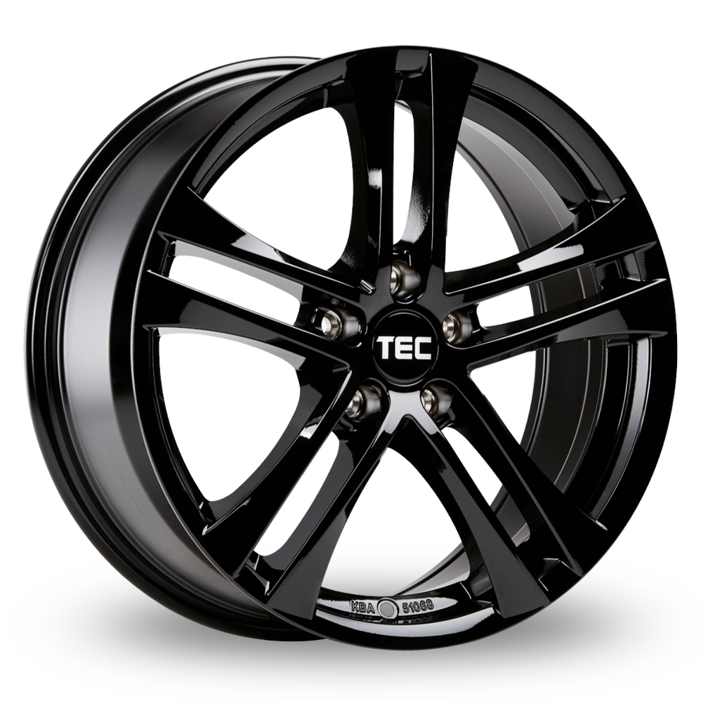 16" TEC Speedwheels AS4 Gloss Black Alloy Wheels