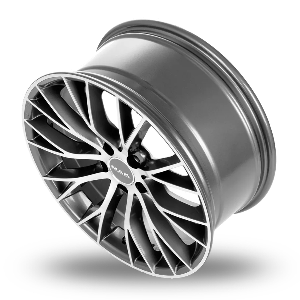 18" MAK Munchen Gunmetal Mirror Alloy Wheels