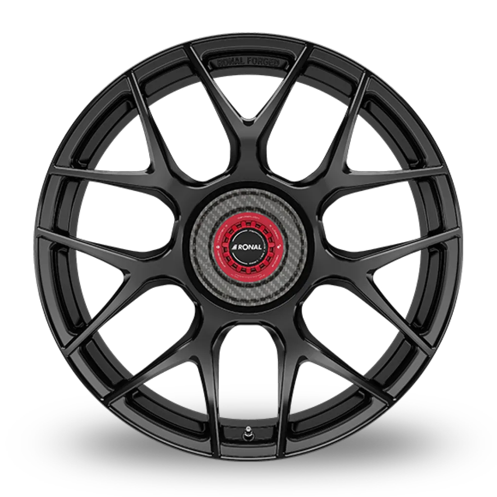 20" Ronal RF1 REV-CRR Matt Black Alloy Wheels