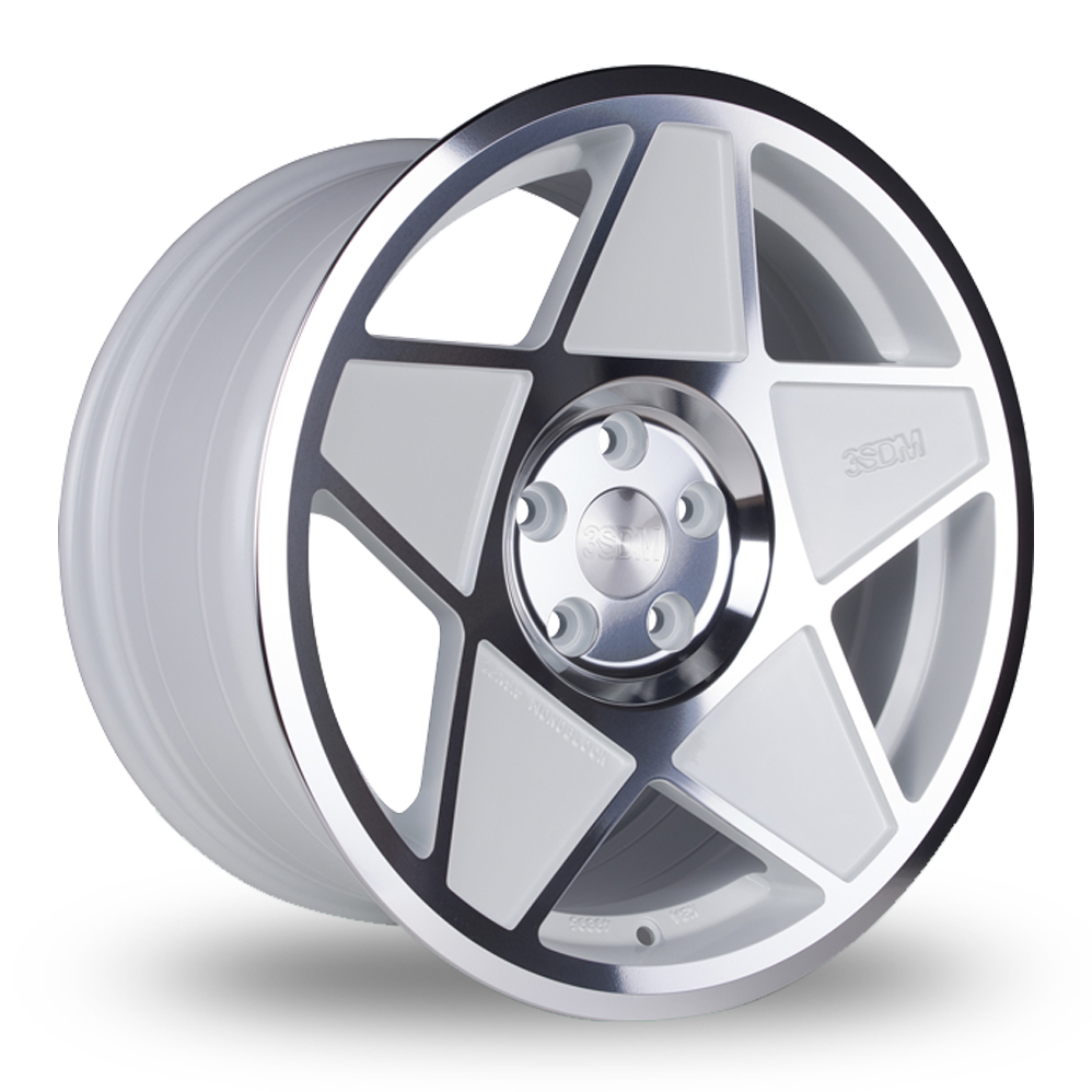 3SDM 0.05-SF White Cut Alloy Wheels