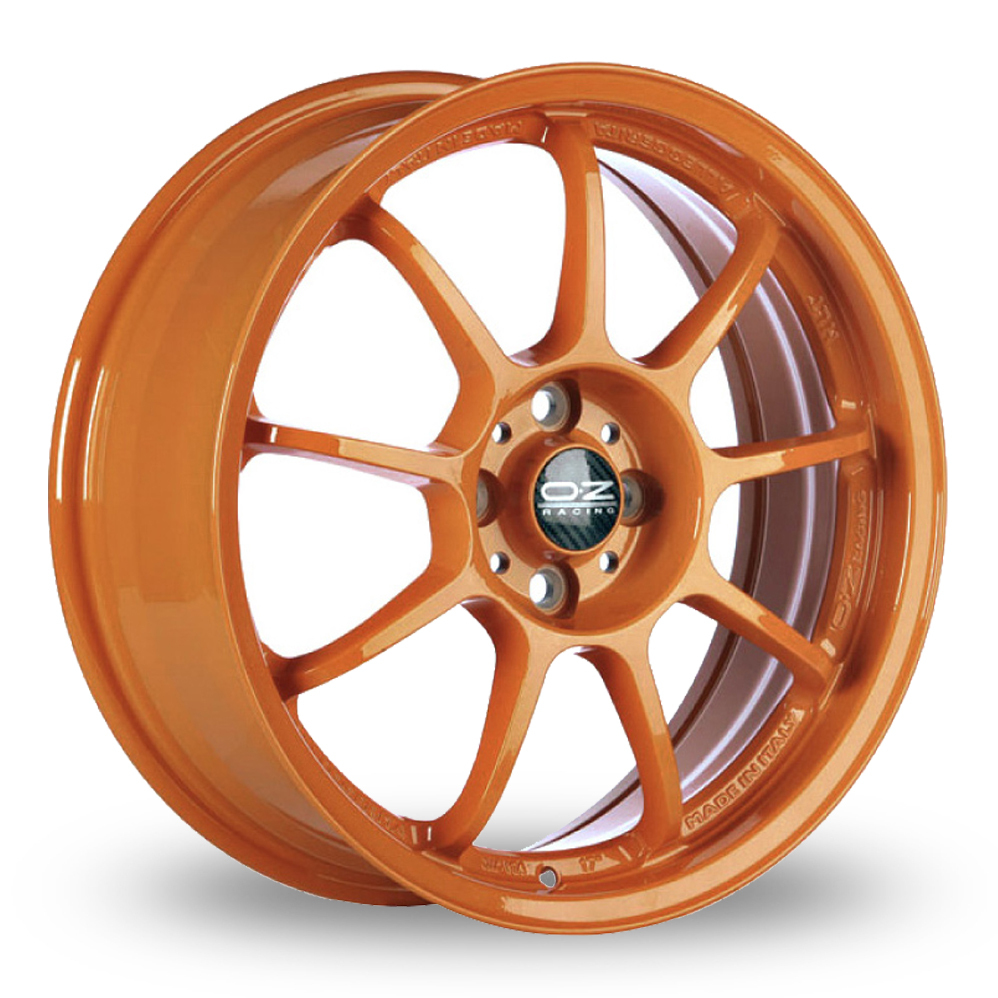 OZ Racing Alleggerita HLT 5F Orange Alloy Wheels