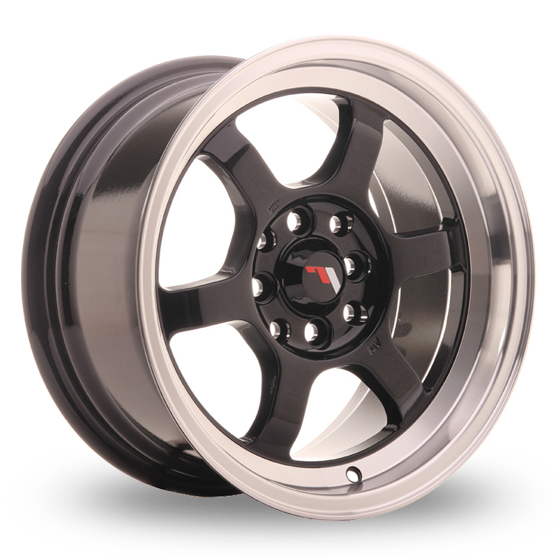 Japan Racing JR12 (8.5x15) Gloss Black Alloy Wheels