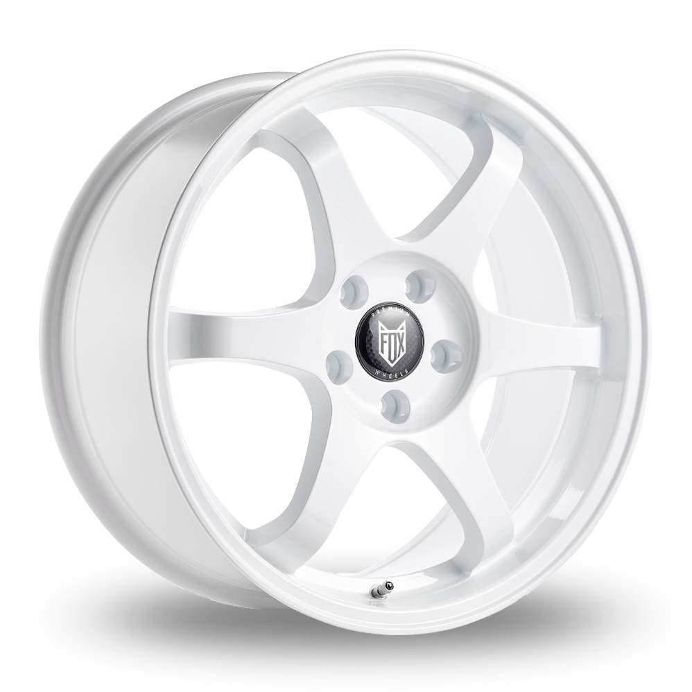 Fox Racing PF5 White Alloy Wheels