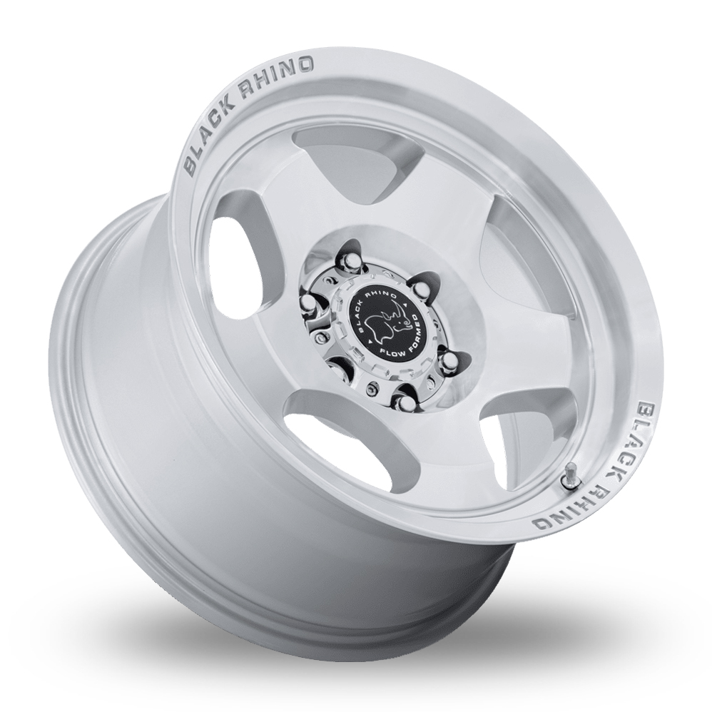 17" Black Rhino BR031 SOL (USA Warehouse) Gloss Silver Polished Alloy Wheels