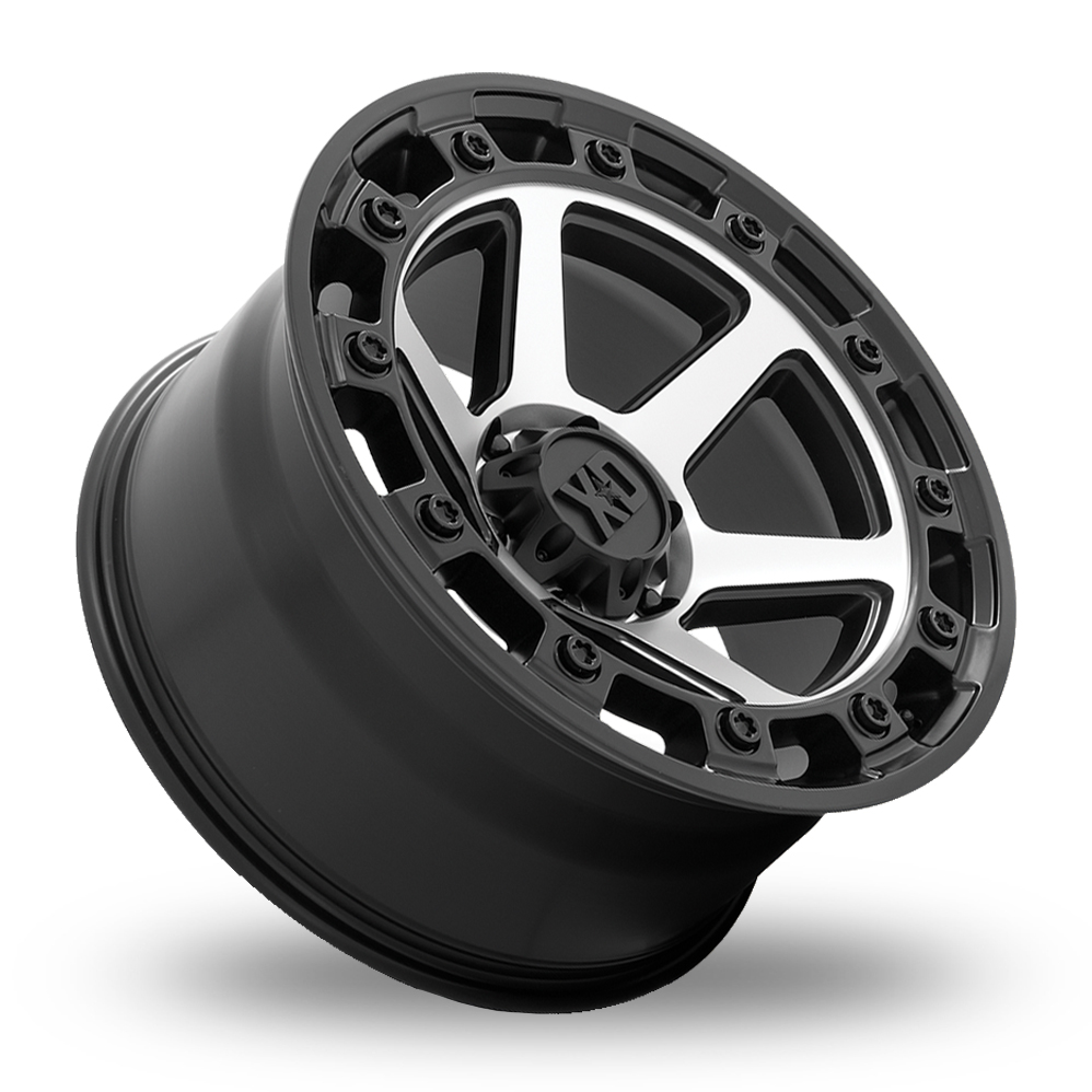 17" XD XD862 Raid Satin Black Machined Alloy Wheels
