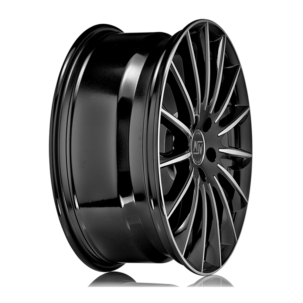20" MSW (by OZ) 30 Gloss Black Polished Alloy Wheels