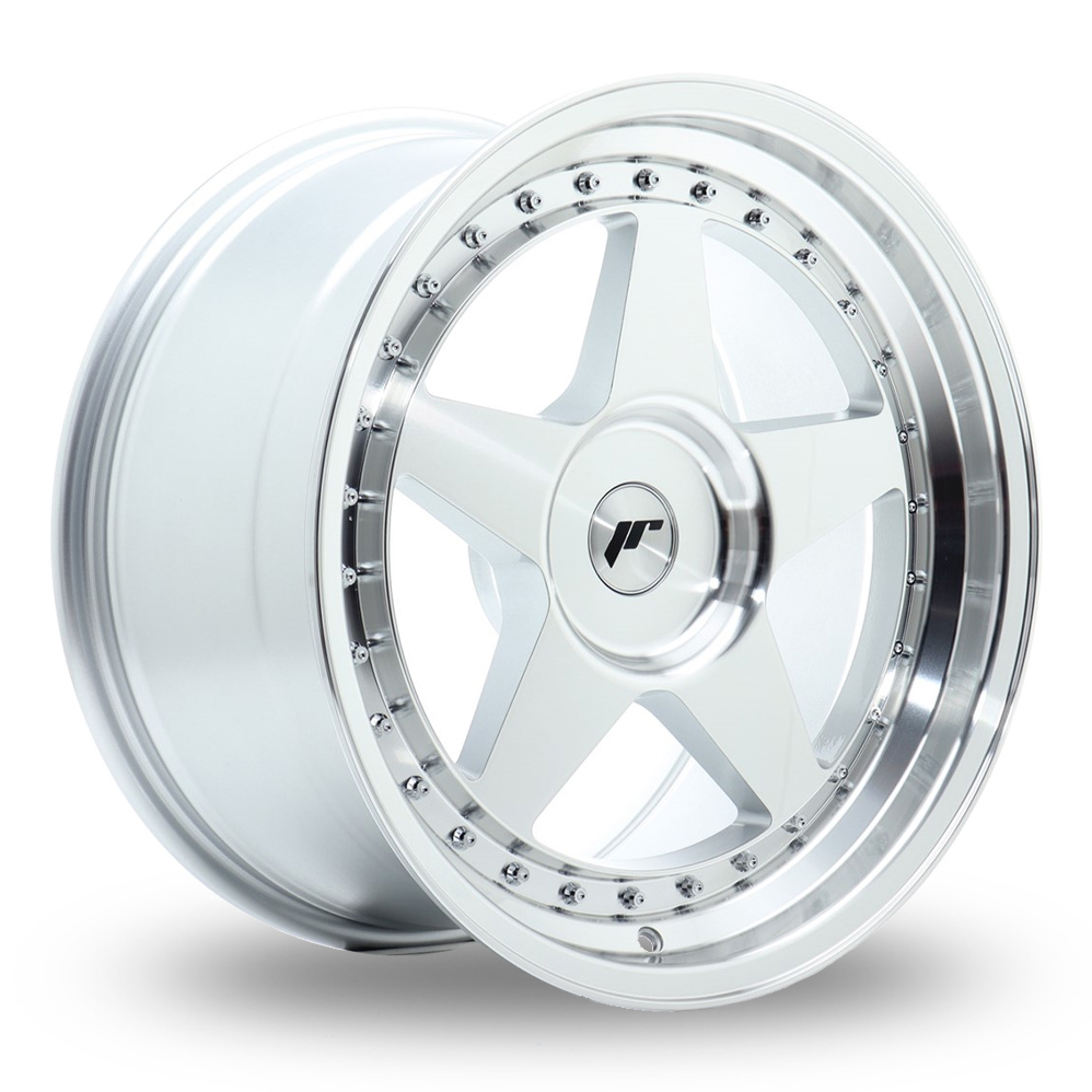 Japan Racing JR6 (9x18) (Custom Fitment) Silver Machined Face Alloy Wheels