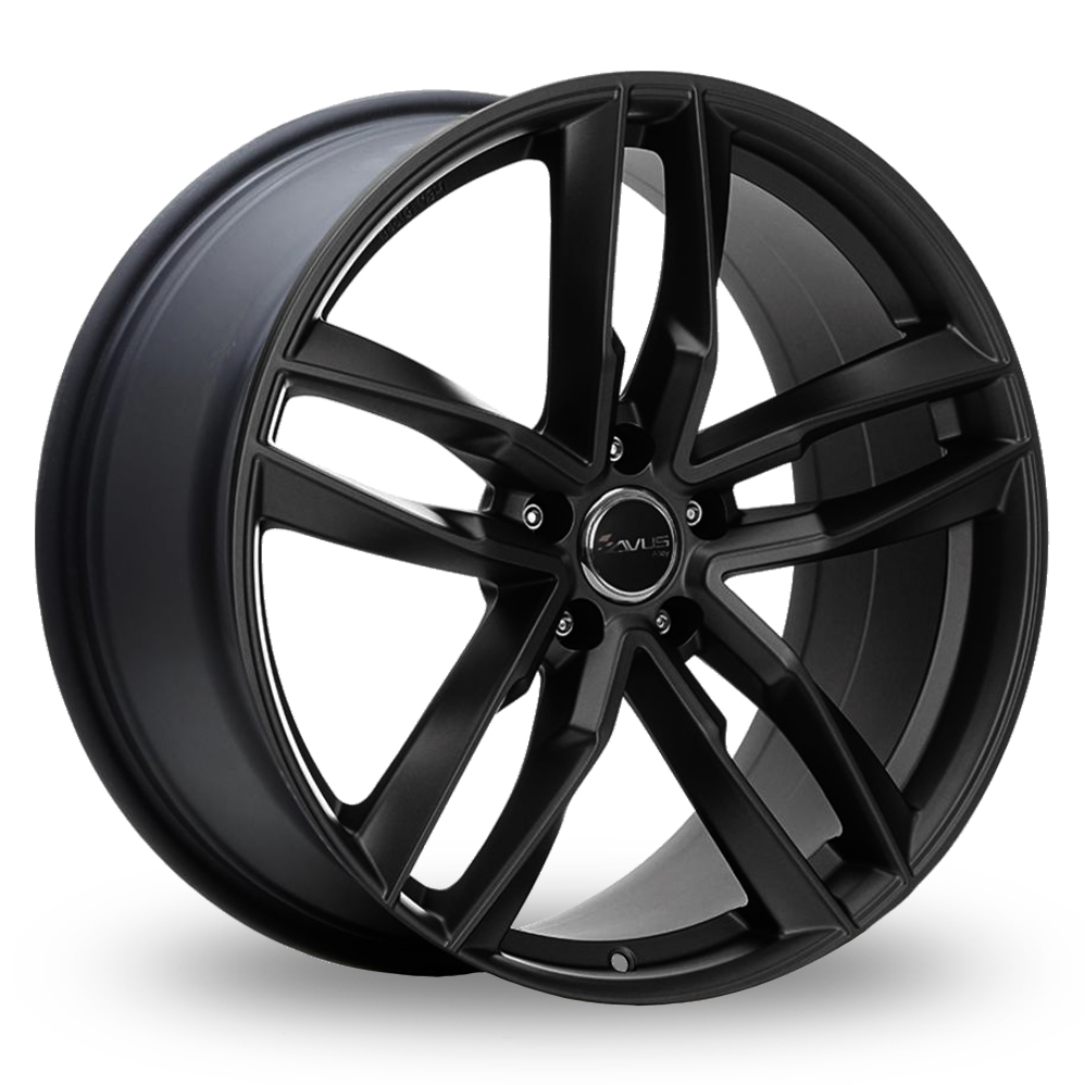 Avus Racing AF16 Matt Black Alloy Wheels
