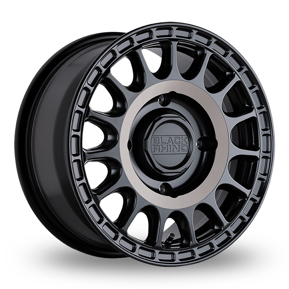 15 Inch Black Rhino Sandstorm UTV (USA Warehouse) Gloss Black Machined Face Alloy Wheels
