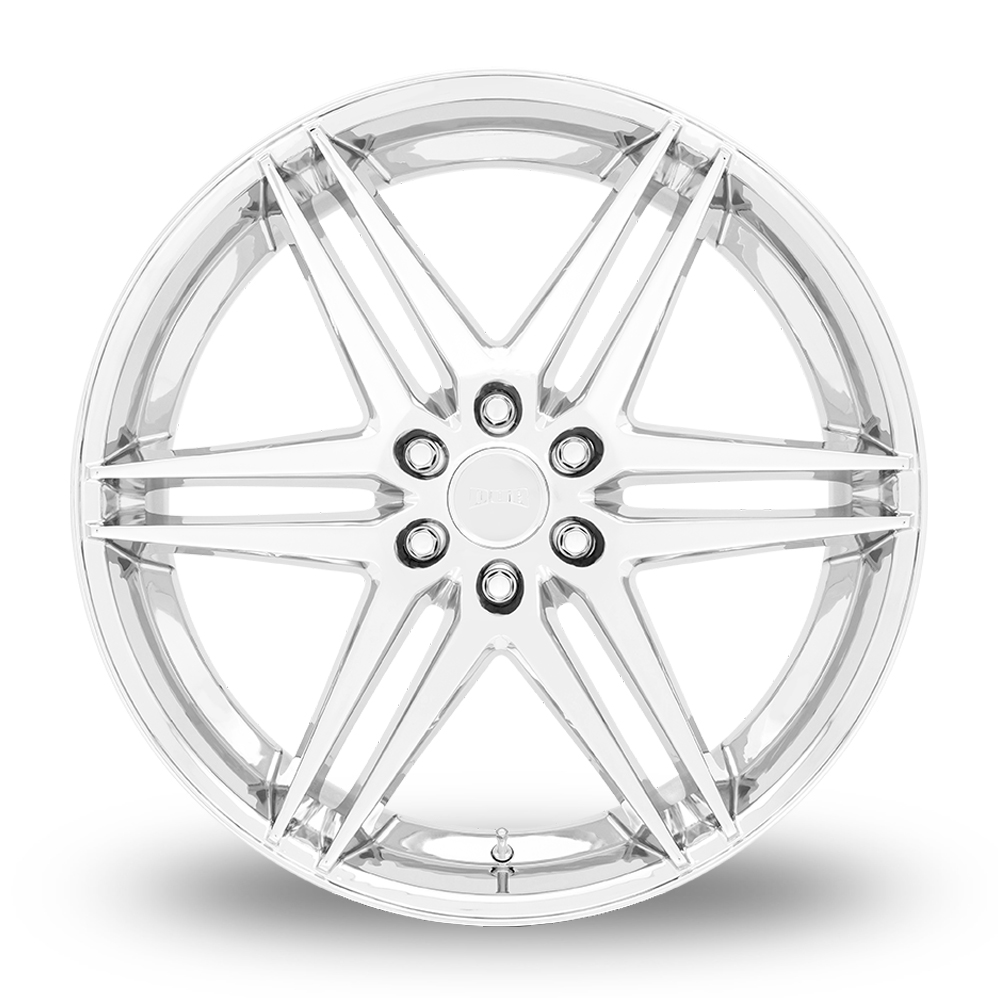 26" DUB S265 Dirty DOG Chrome Alloy Wheels
