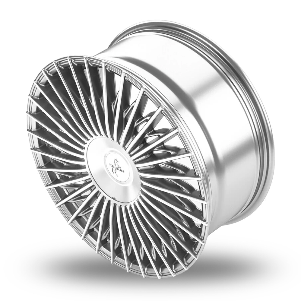 19" Keskin Tuning KT X1 Silver Polished Alloy Wheels