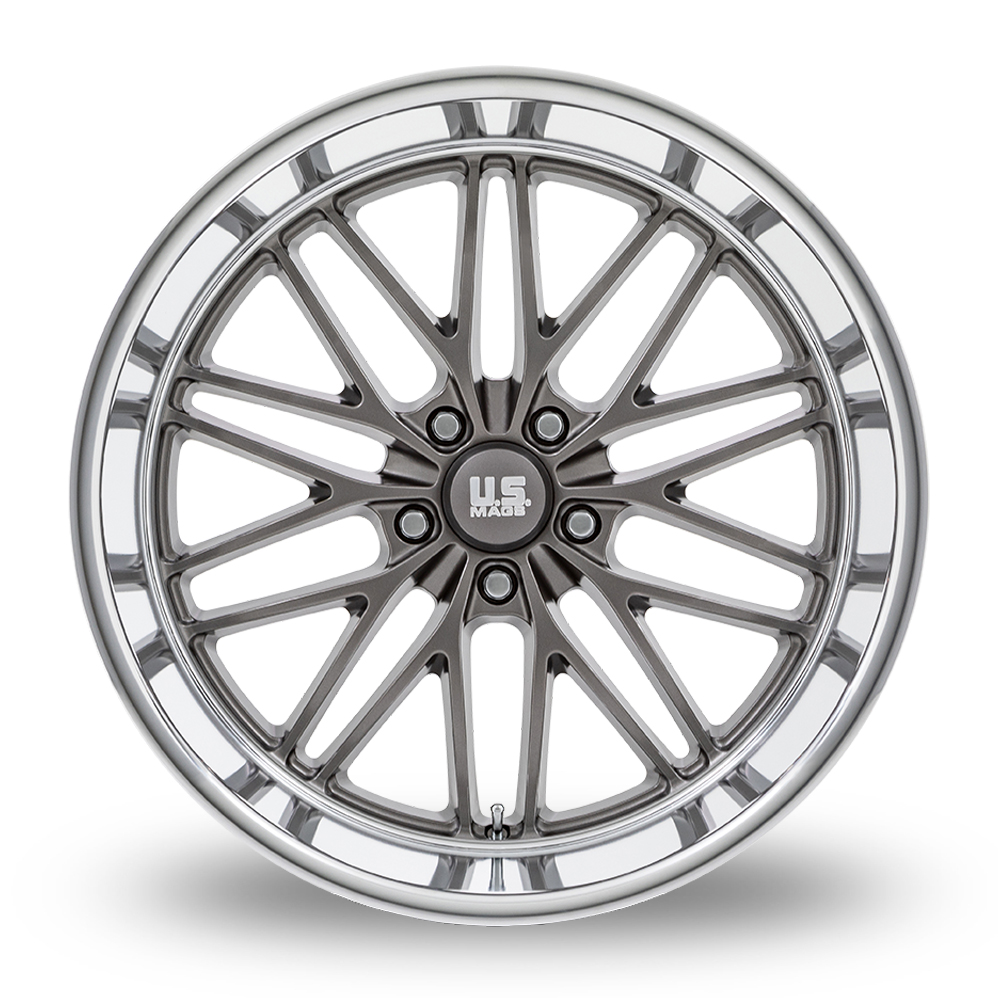22" US Mags U139 Santa Cruz Anthracite With Diamond Cut Lip Alloy Wheels