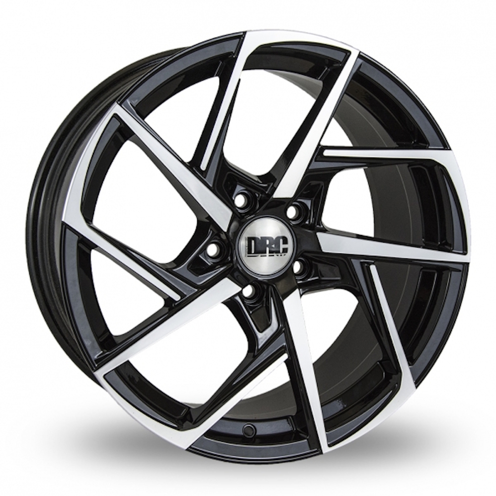DRC DVX Gloss Black Polished Alloy Wheels