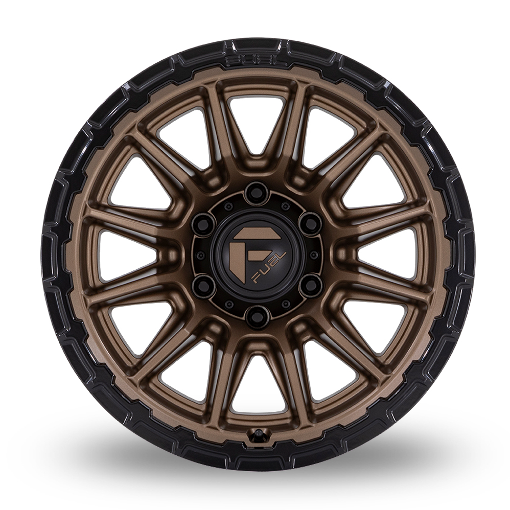 20" Fuel Off-Road FC866 Piston Matte Bronze With Gloss Black Lip Alloy Wheels