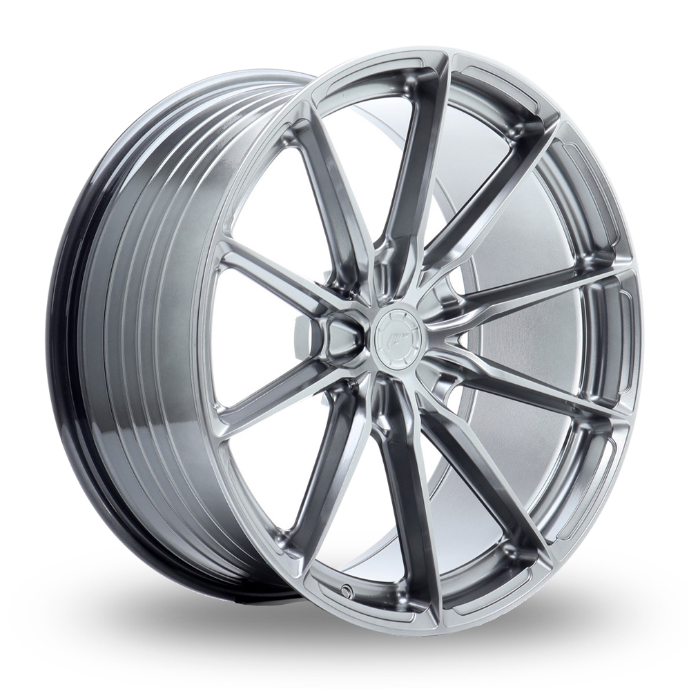 Japan Racing JR37 (10.5x21) (Custom Fitment) Hyper Black Alloy Wheels