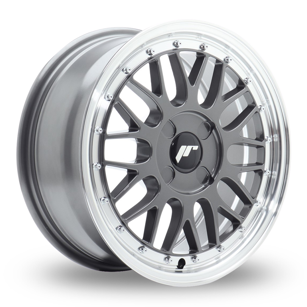 Japan Racing JR23 (7x16) (Custom Fitment) Hyper Grey Machined Lip Alloy Wheels
