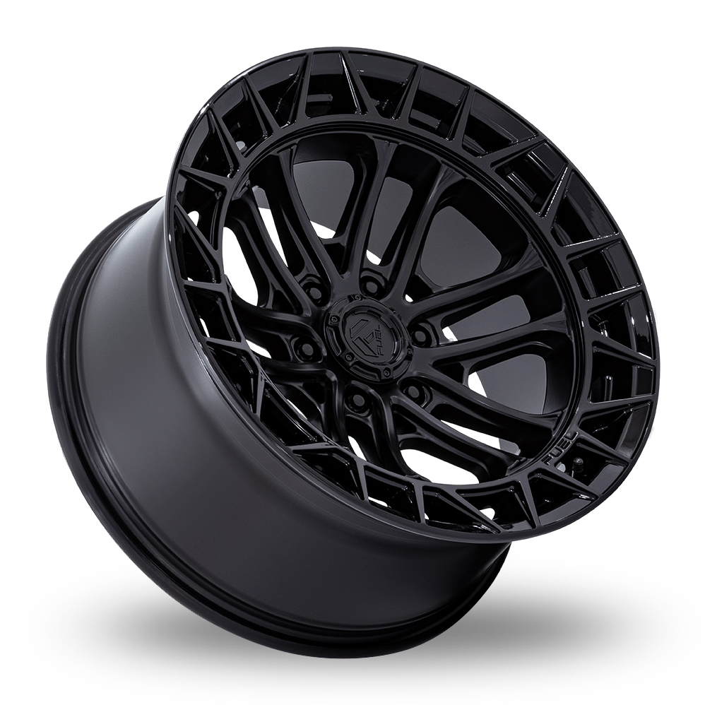 20" Fuel Off-Road FC874 Celsius Matte Black With Gloss Black Lip Alloy Wheels