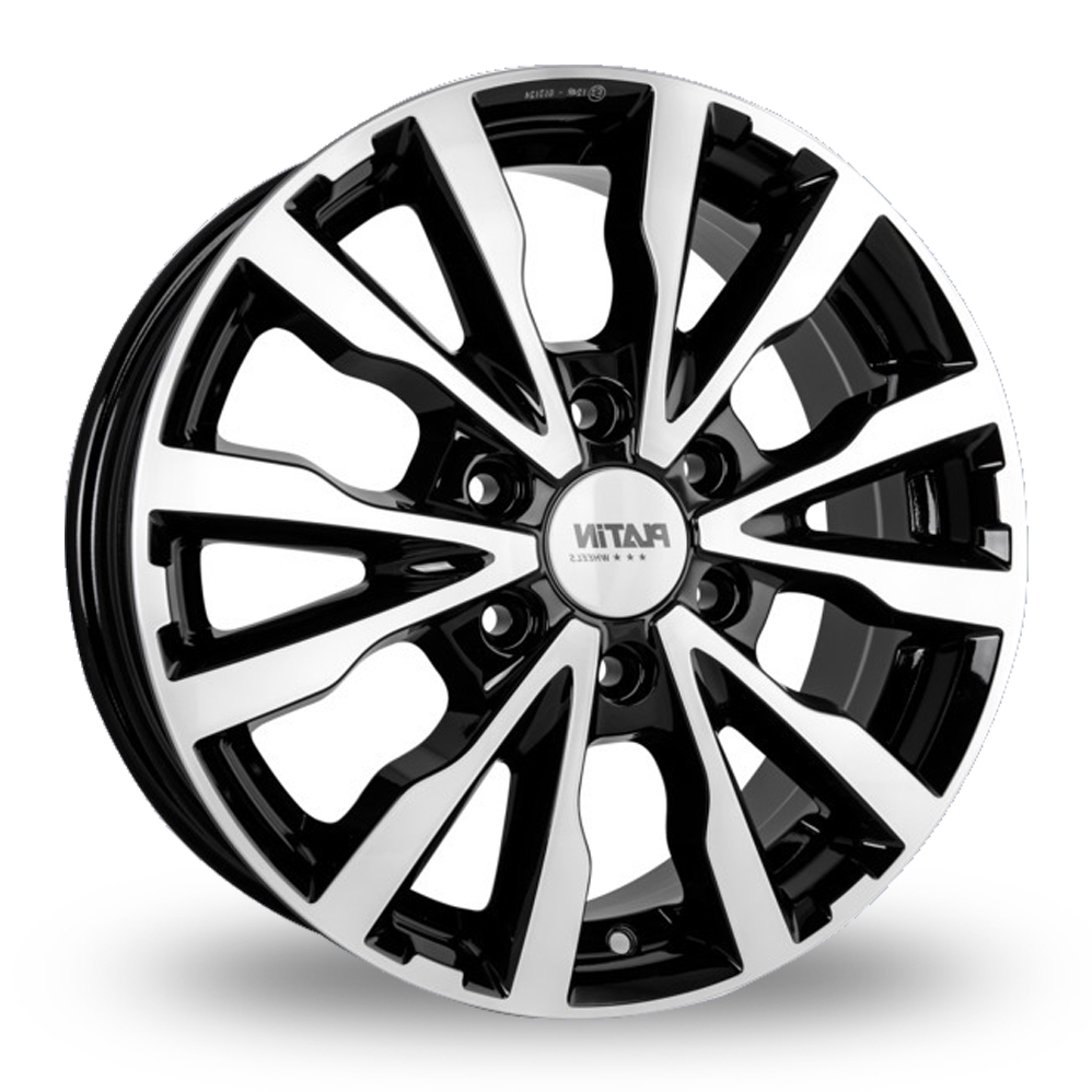 Platin P 86 Black Polished Alloy Wheels