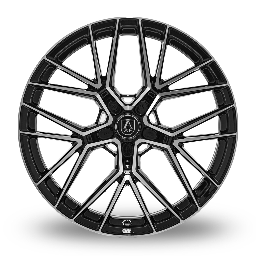 19" Axe EX52 Gloss Black Polished Alloy Wheels