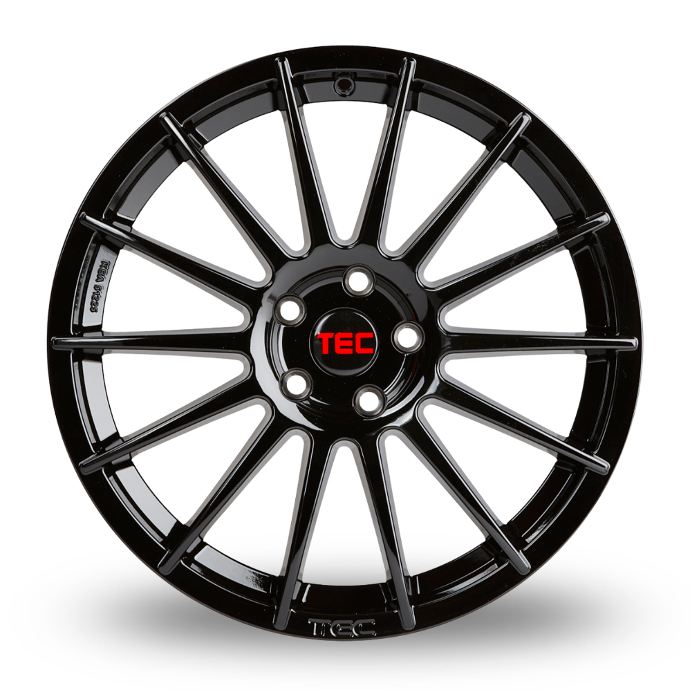 18" TEC Speedwheels AS2 Gloss Black Alloy Wheels
