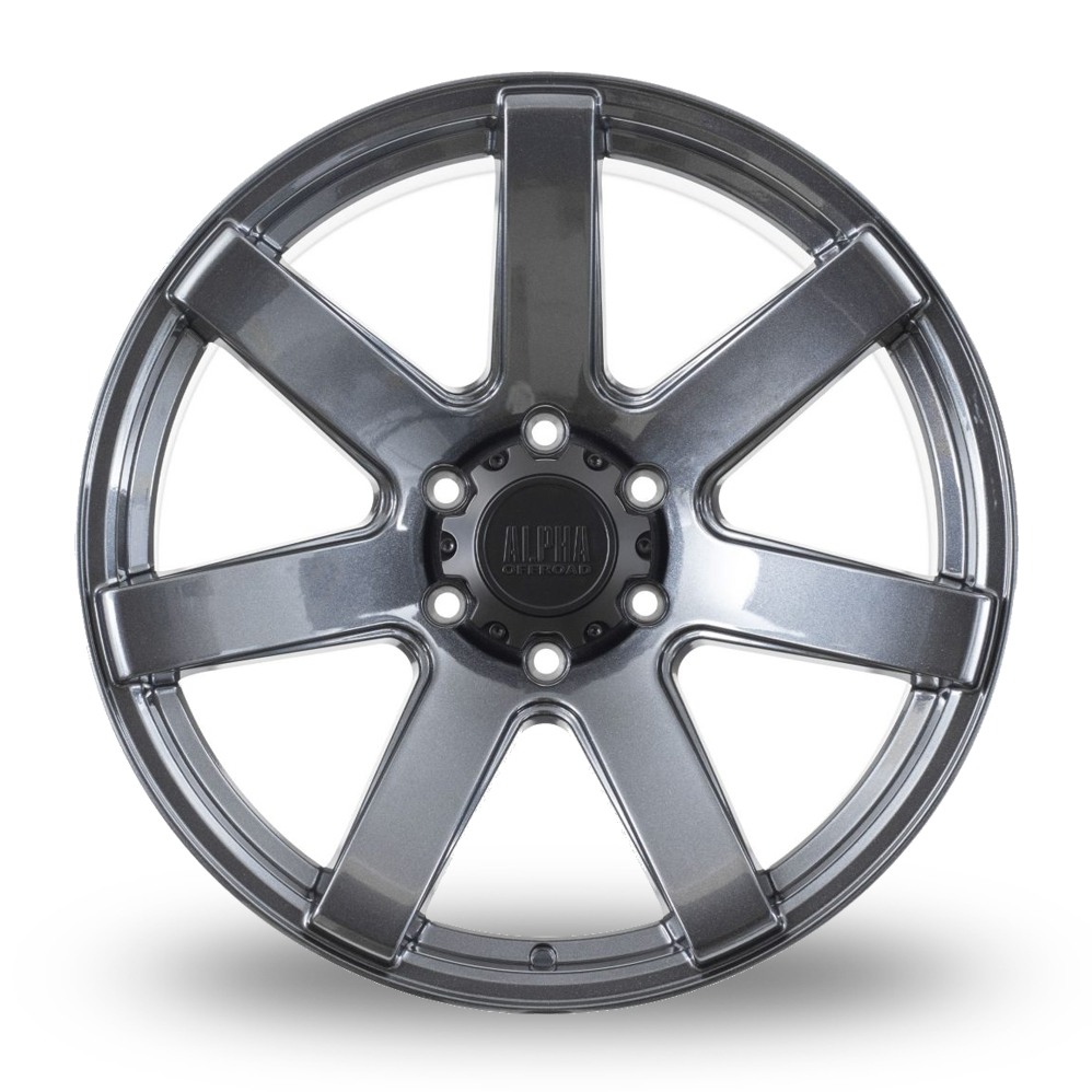 20" Alpha Off-Road Gauntlet Hyper Grey Alloy Wheels