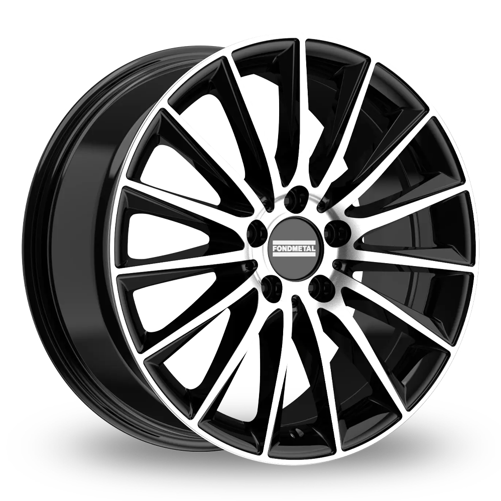 Fondmetal Aidon Gloss Black Machined Alloy Wheels