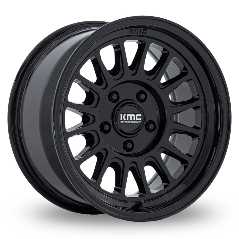 KMC KM733 Impact FFT Gloss Black Alloy Wheels