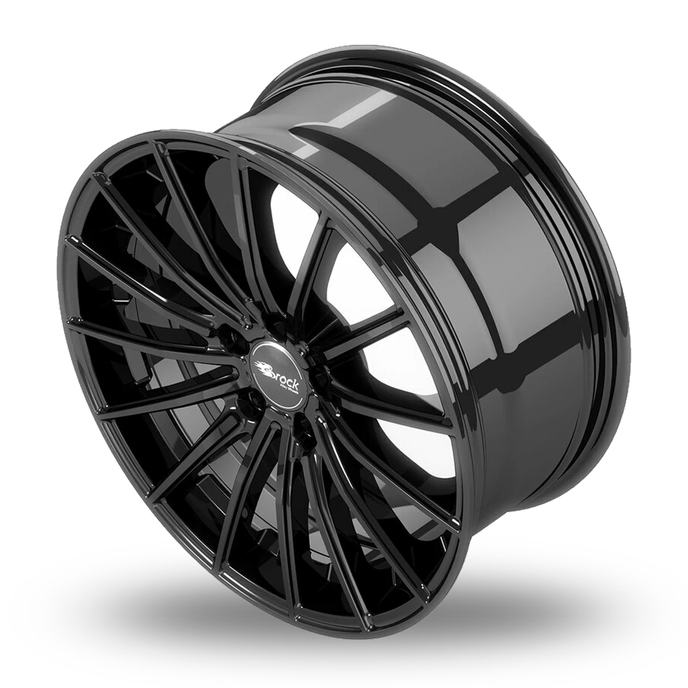 17" Brock B36 Satin Black Alloy Wheels