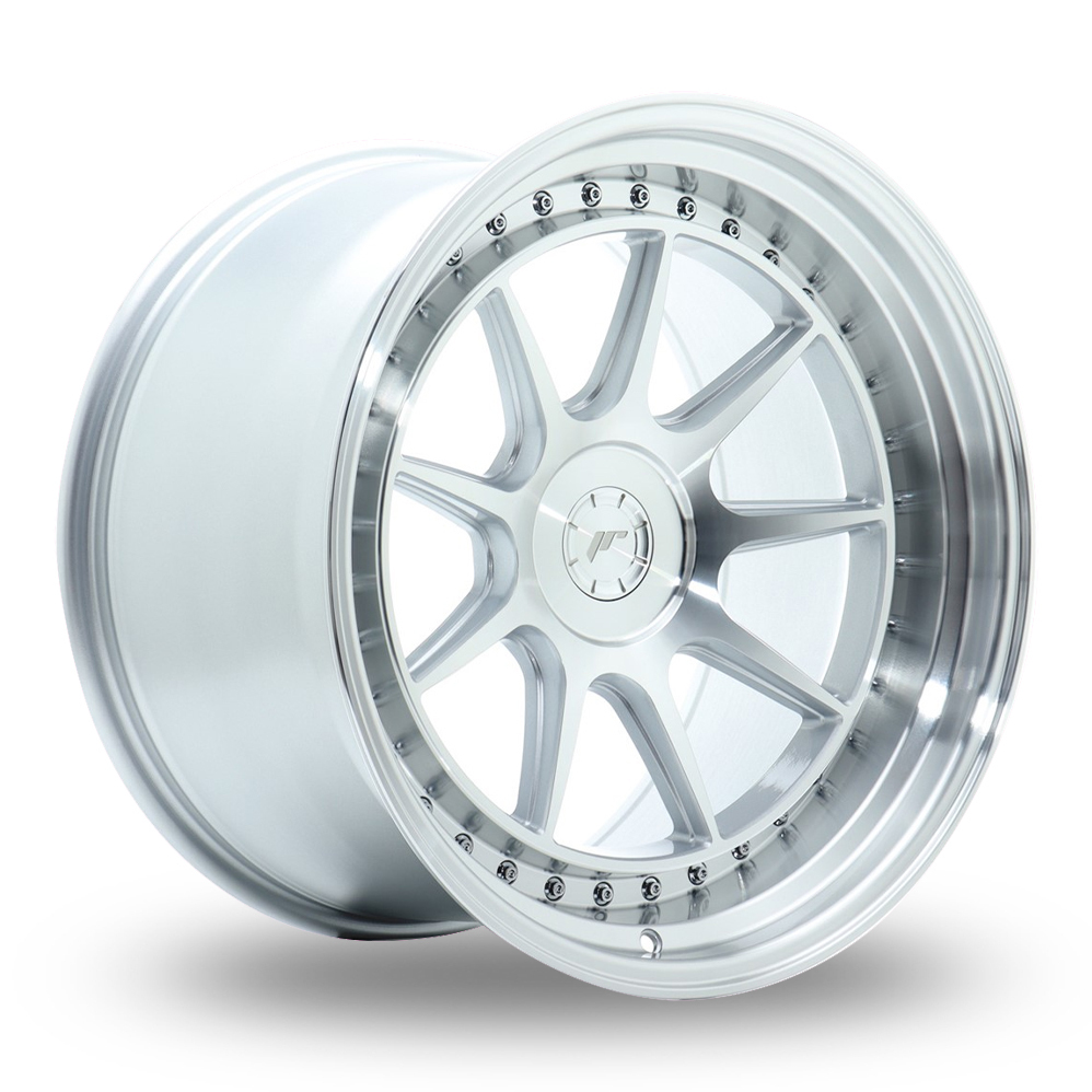 Japan Racing JR47 (11x19) (Custom Fitment) Silver Machined Face Alloy Wheels