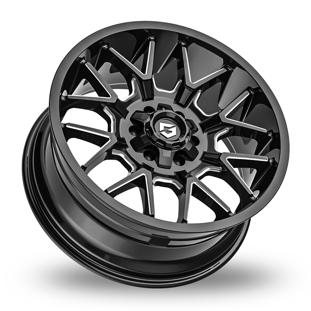 20" Fondmetal 768 Primacy Glossy Black Milled Alloy Wheels