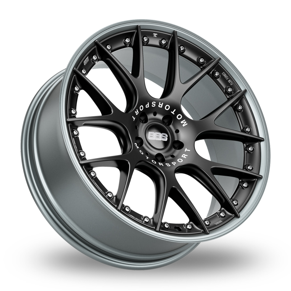 20" BBS CH-RII Platinum Black Alloy Wheels