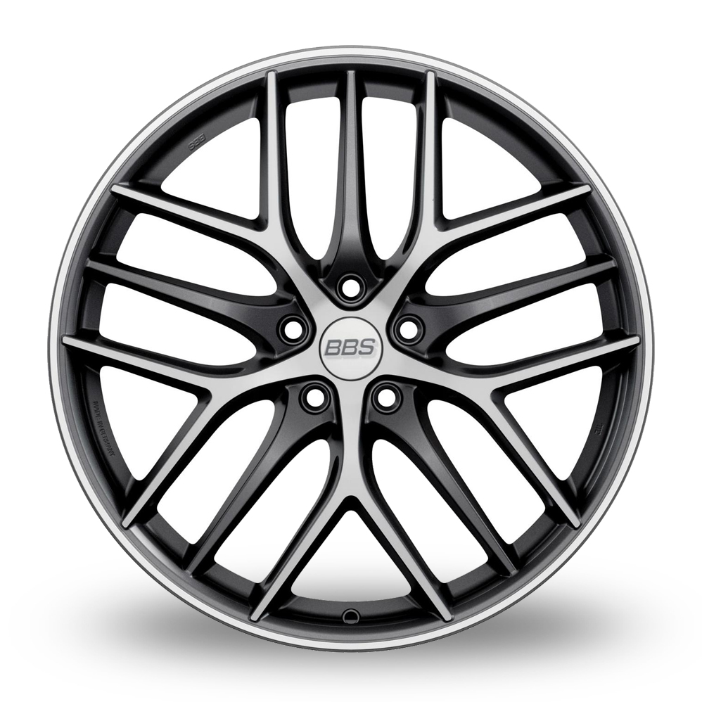 20" BBS CC-R Graphite Polished Wider Rear Alloy Wheels
