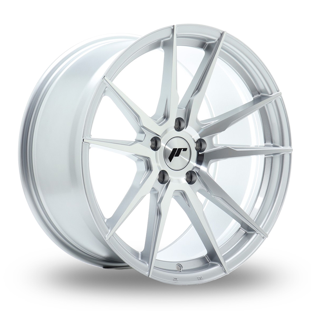 Japan Racing JR21 (10x19) (Custom Fitment) Silver Machined Face Alloy Wheels