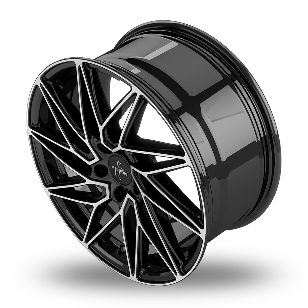 18" Keskin Tuning KT20 Black Polished Alloy Wheels