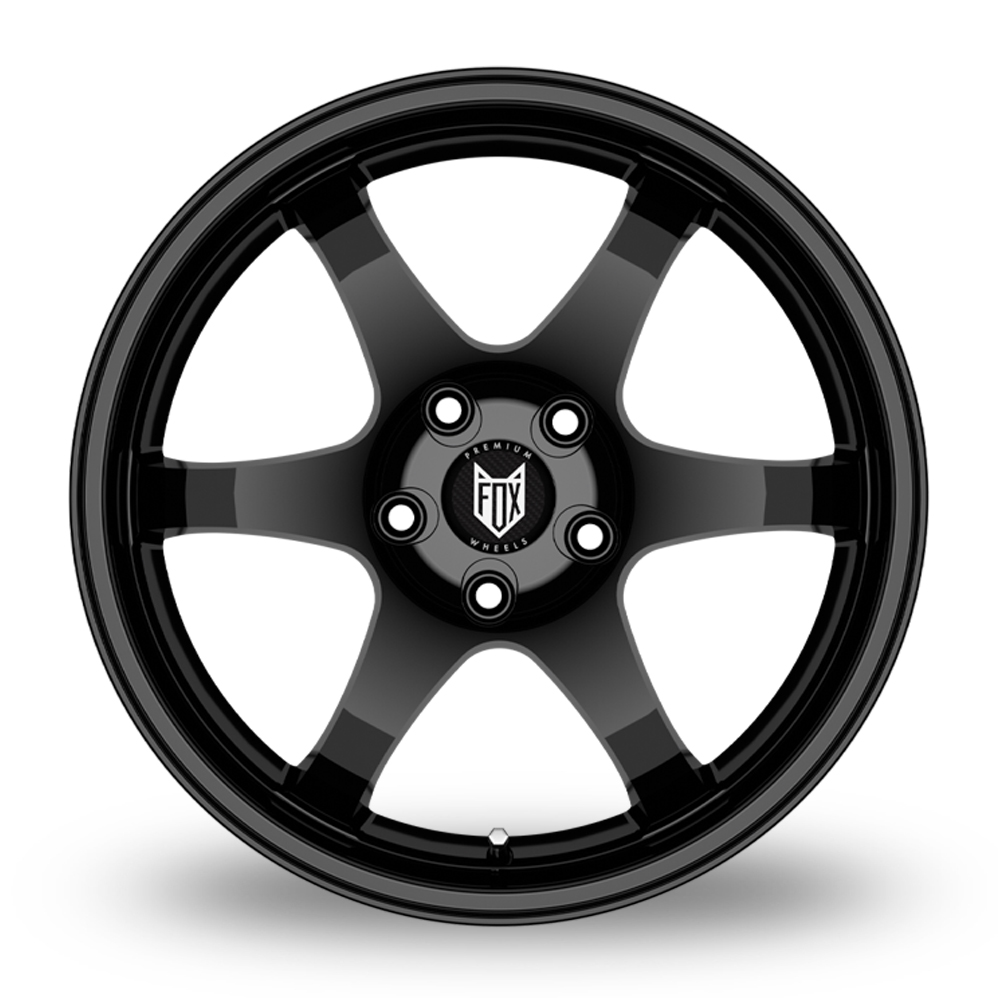 17" Fox Racing PF5 Gloss Black Alloy Wheels