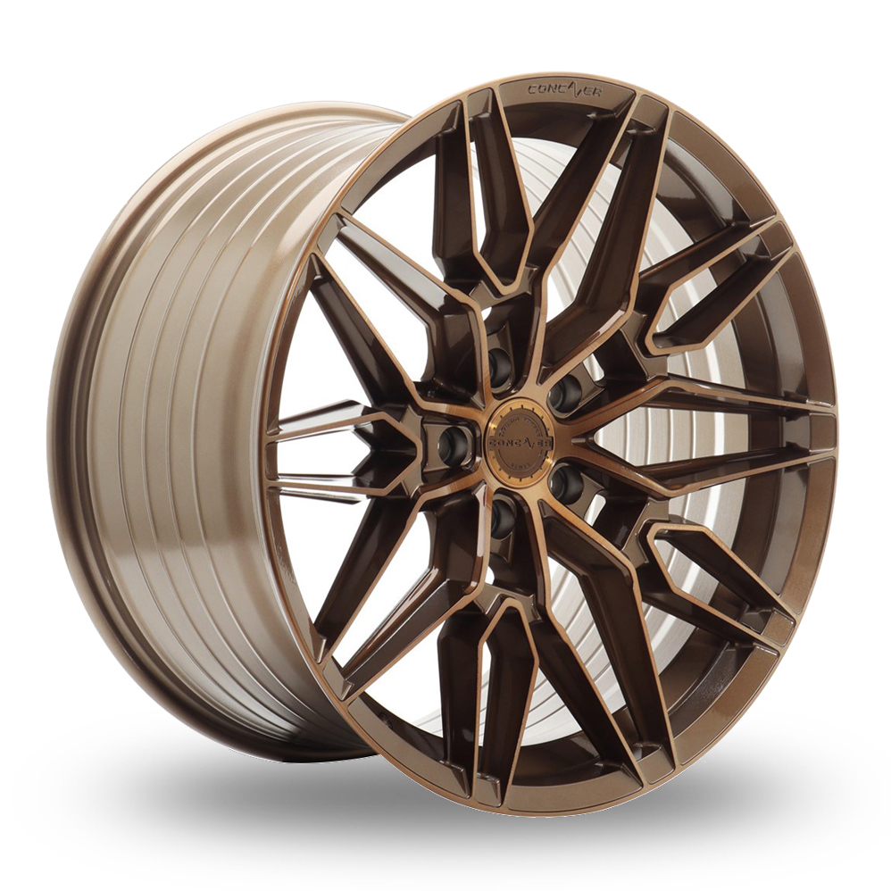 Concaver CVR6 (11.5x22) (Deep Concave) Brushed Bronze Alloy Wheels