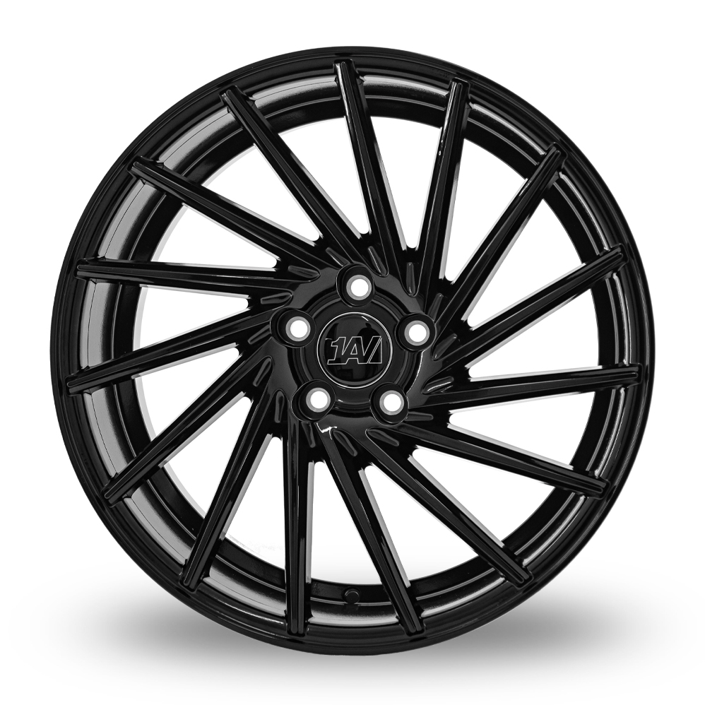 19" 1AV ZX1 Gloss Black Alloy Wheels