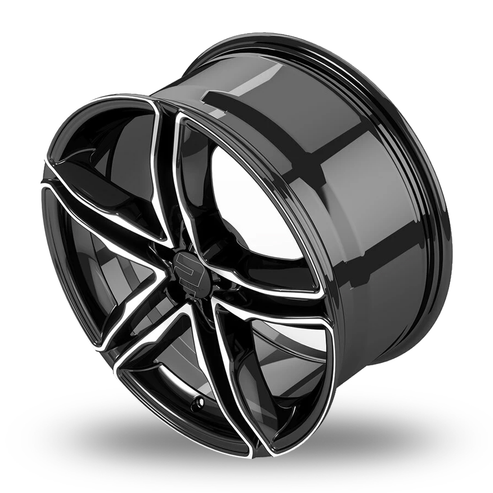 17" 2DRV WH11 Black Machined Alloy Wheels