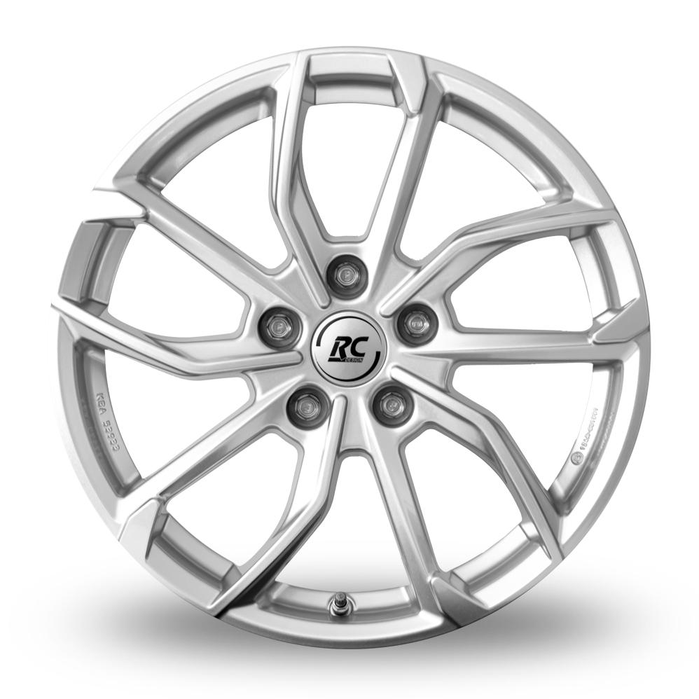 18" RC Design RC34 Crystal Silver Alloy Wheels