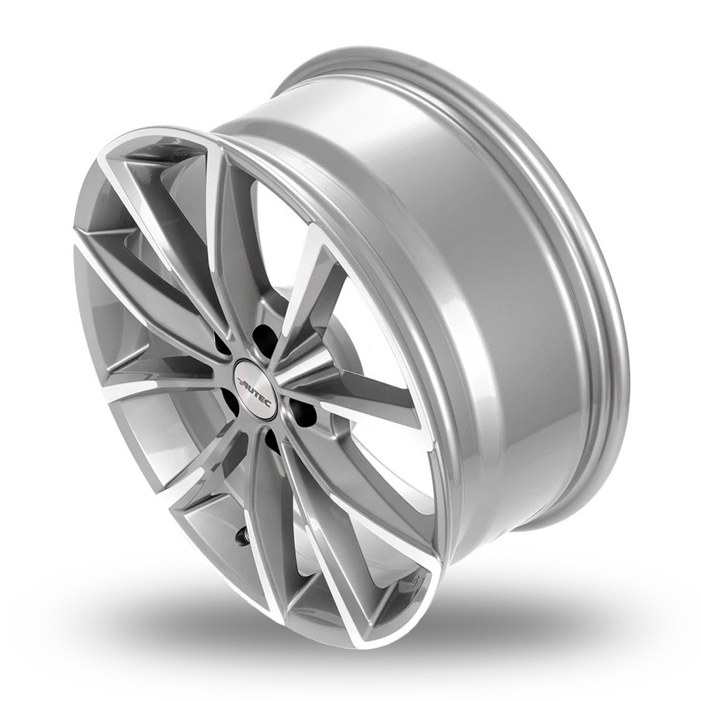 17" Autec Astana Titan Silver Polished Alloy Wheels