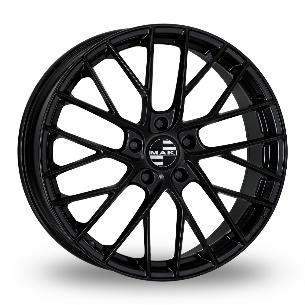 8.5x21 5x130 ET51 MAK Monaco (Gloss Black) (71.6cb) (650kg Load) (13.9kg Weight) (Spherical R 14 Seat) (IT) Alloy Wheels